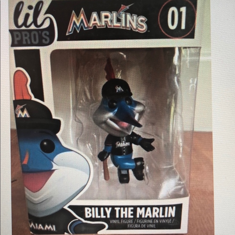 Miami Marlins billy the marlin in LIL Figurine